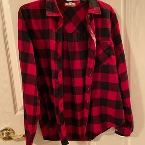 Black and red flannel